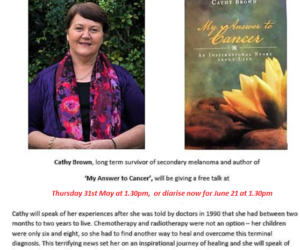 An afternoon with author Cathy Brown