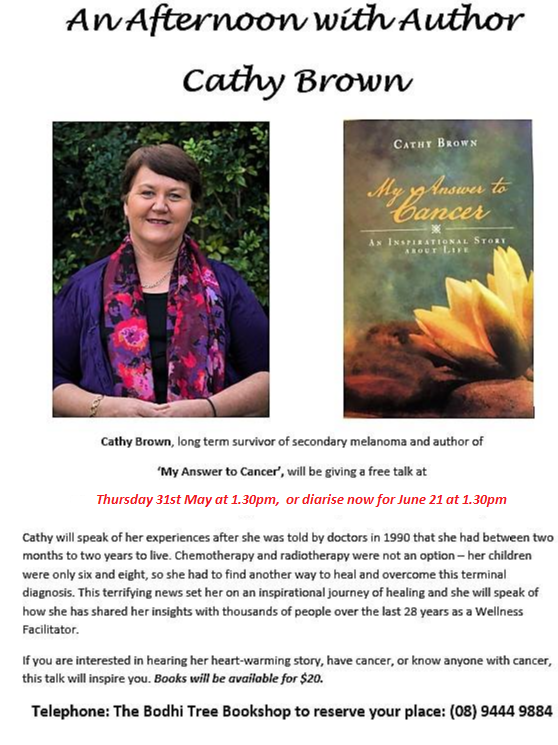 An afternoon with author Cathy Brown