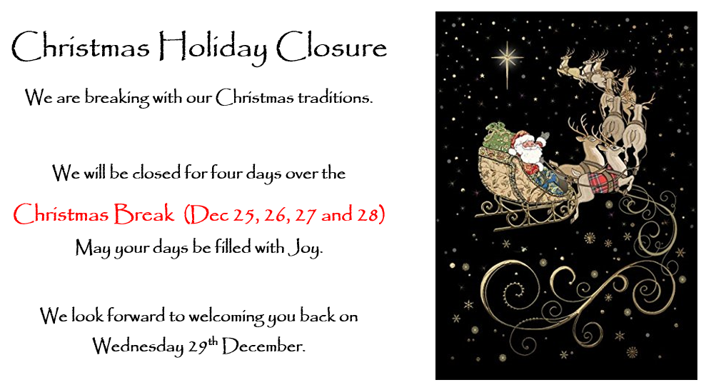 Bodhi Tree Cafe Bookstore Christmas trading hours